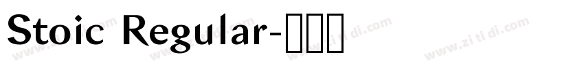 Stoic Regular字体转换